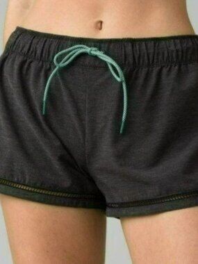 Prana Mariya Women's Extra Small Gray Mid Rise Quick Dry Athletic Shorts